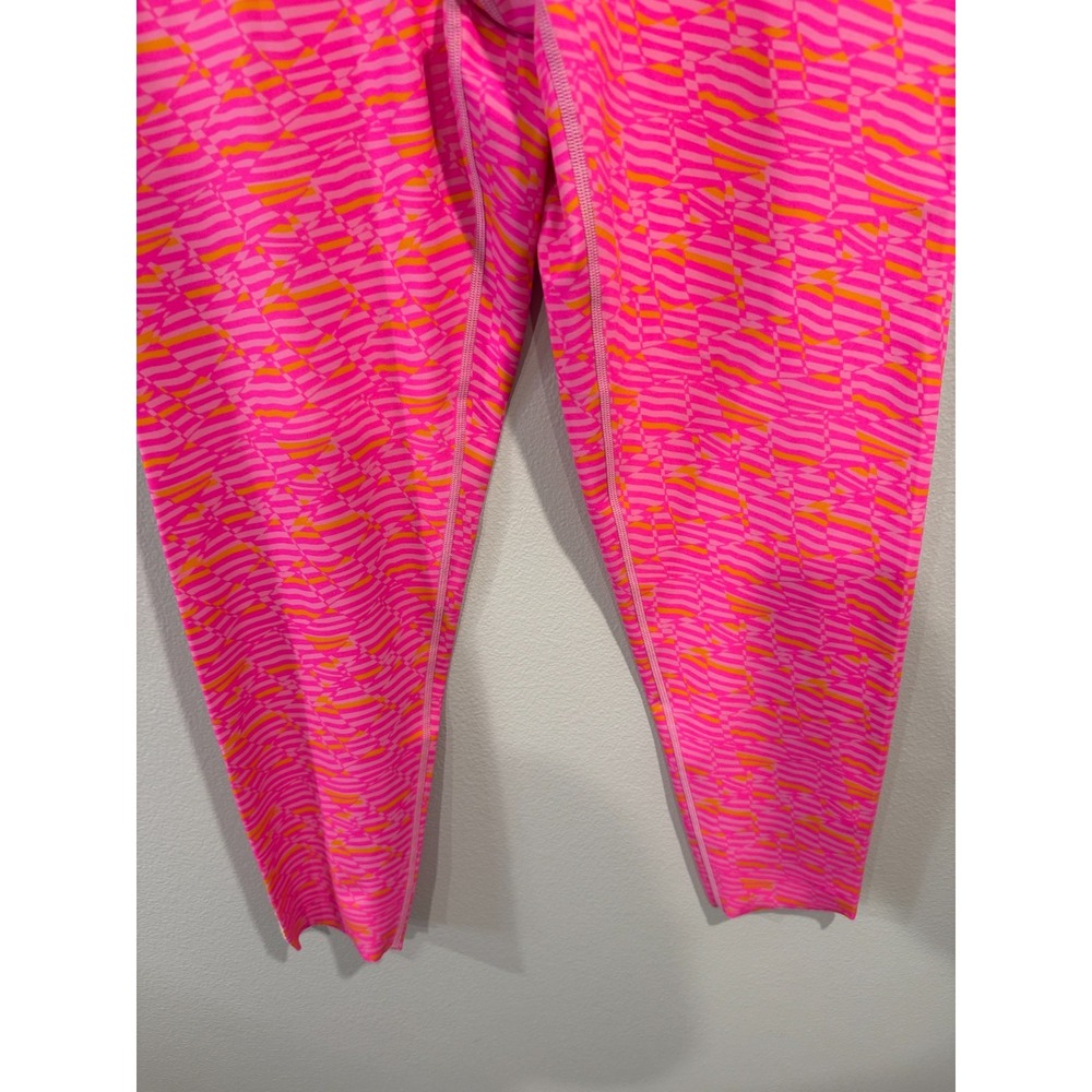 OFFLINE‎ By Aerie Leggings Women's XL Pink Striped High Waisted Yoga Athleisure - Picture 5 of 7